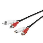 Microconnect AUDCH2 cavo audio 1,5 m 2 x RCA Nero