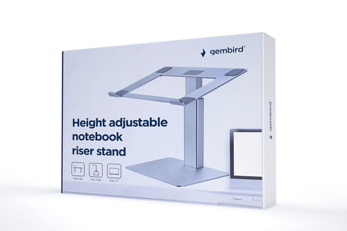 Supporto-per-notebook-regolabile-in-altezza-Gembird-Argento-NBS-D1-02