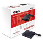 Club 3D Eingang USB Typ-C Stecker  Ausgang RJ45 Ethernet Buchse USB 3.0 Typ-A Buchse USB Typ