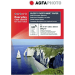 AgfaPhoto Carta fotografica Everyday Inkjet Carta lucida 180 g 10x15 20 fogli (AP18020A6N)