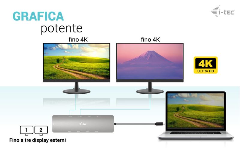 i-tec-Metal-USB-C-Nano-2x-Display-Docking-Station-with-PD-100-W--Charger-100W