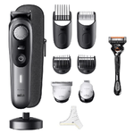 Braun BeardTrimmer BT9420 regolabarba Batteria 40 2 cm Bagnato e secco Nero Grigio