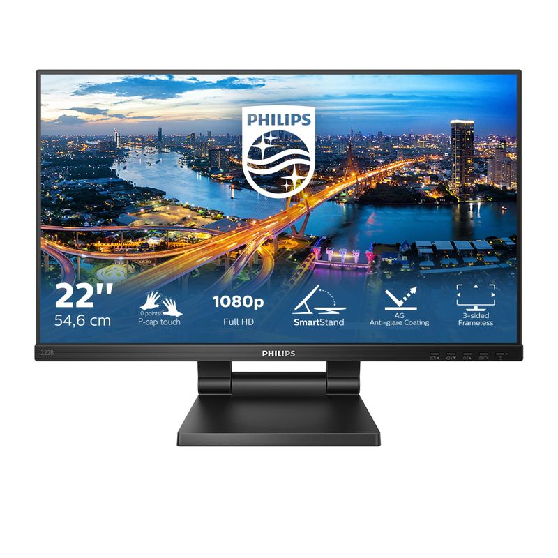 Philips-B-Line-222B1TC-00-Monitor-PC-546-cm--21.5---1920-x-1080-Pixel-Full-HD-LED-Touch-screen-Nero