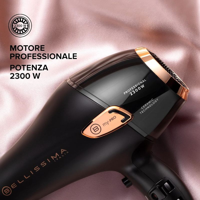 Bellissima-Asciugacapelli-Ceramic-P5-3800-Motore-AC-Professionale-Tecnologia-Ceramica-3-Accessori-2300-W