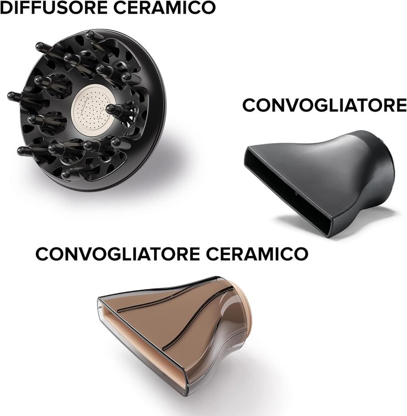 Bellissima-Asciugacapelli-Ceramic-P5-3800-Motore-AC-Professionale-Tecnologia-Ceramica-3-Accessori-2300-W