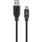 Microconnect Goobay 67890 cavo USB 1 m USB A USB C Nero