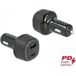 Delock Caricabatterie per auto USB Type-C PD 3.0 e USB Type-A con 63 W