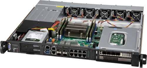 Supermicro CSE-515M-R804 - Rack - Server - Nero - 1U - Guasto ventola - HDD - Rete - Stato - Sistema