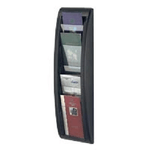 Portadepliant da parete PAPERFLOW portadepliant da parete. 1/3 A4, antracite 1/3 DIN A4 5 volte antracite