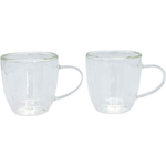 Bialetti 2 pz. Set bicchieri in vetro Capri doppia parete 160 ml