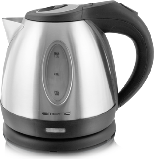 Bollitore, 1,2 L, acciaio inossidabile, indicatore del livello dell'acqua