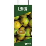 Oki FASTDISPLAY. A3 ceiling METAL totem Banner 30x120c