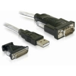 Delock  Anschlsse Kabel 1 x USB 2.0 Typ A Stecker  1 x Seriell RS-232 DB9 Stecker Adapter 1 x Seriell RS