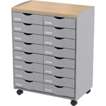 Carrello da ufficio PAPERFLOW 55,2 x 35,0 x 74,5 cm