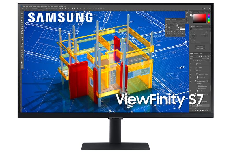 Samsung-Monitor-HRM-ViewFinity-S7---S70A-da-27--UHD-Flat