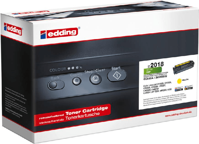 edding Toner EDD-2018 giallo compatibile con HP 304A (CC532A)