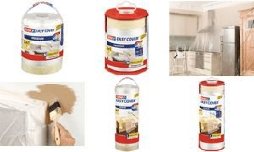 tesa pellicola di copertura con dispenser 55 cm x 33 m trasparente