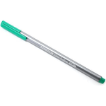 STAEDTLER Fineliner triplus verde larghezza del tratto triangolare 03 mm punta con telaio in metallo DRY SAFE lavabile (