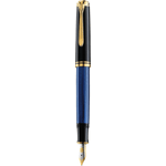 Pelikan 995324 penna stilografica Souvern 600 nero-blu pennino