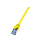 Cavo patch CAT6A 15 m giallo S/FTP 2x RJ45 LSZH CU