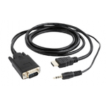 CableXpert VGA - HDMI/35 mm - Maschio - Maschio - 1920 x 1080 pixel CC-DP-HDMI-5M