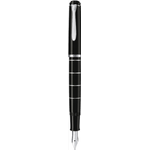 Pelikan 948281 penna stilografica Classic 215 anelli neri pennino