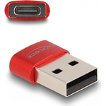 Delock Adattatore USB 2.0 USB Tipo-A maschio a USB Tipo-C femmina rosso