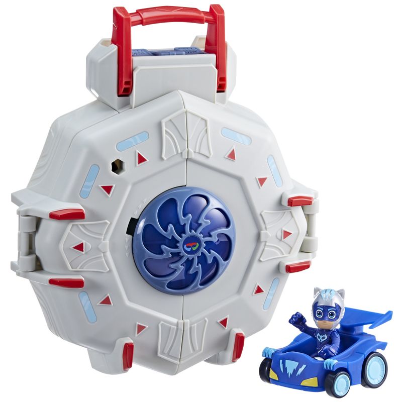 HASBRO-PJ-Masks-playset-PJ-Power-Q-playset-con-auto-e-action-figure