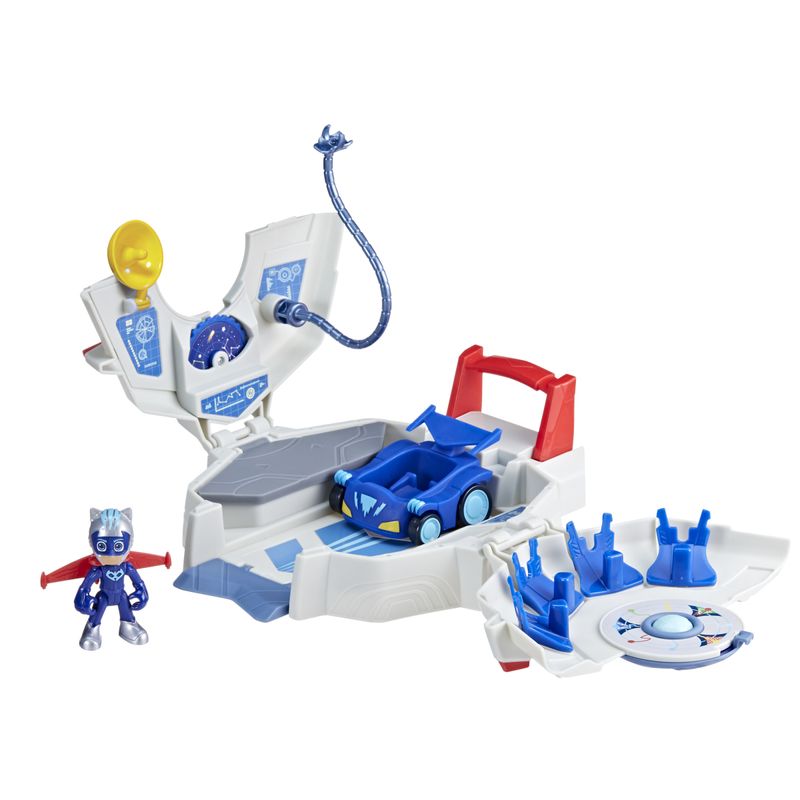 HASBRO-PJ-Masks-playset-PJ-Power-Q-playset-con-auto-e-action-figure