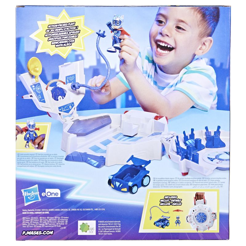 HASBRO-PJ-Masks-playset-PJ-Power-Q-playset-con-auto-e-action-figure