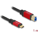 Delock Cavo USB 5 Gbps USB Tipo-C maschio a USB Tipo-B maschio 1 m rosso in metallo