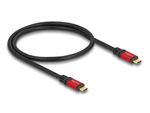 Delock-Cavo-USB-da-20-Gbps-Spina-USB-Type-C-da-05-m-rosso-in-metallo