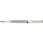 Pelikan 815529 penna stilografica Souvern 405 bianco-argento pennino M