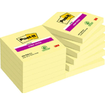 Post-It Foglietti riposizionabili Super Sticky Notes Post-it Giallo Canary - 76x76 mm 12 blocchetti da 90 ff