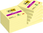 Foglietti-riposizionabili-Super-Sticky-Notes-Post-it-Giallo-Canary---76x76-mm-12-blocchetti-da-90-ff---7100290155