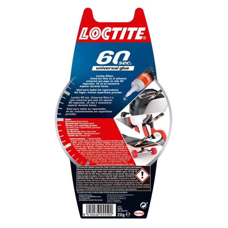 Loctite-60Sec-Std-Box---Adesivo-gel-trasparente-riposizionabile---Attacca-in-60-secondi---Adesione-extra-forte---Ideale-