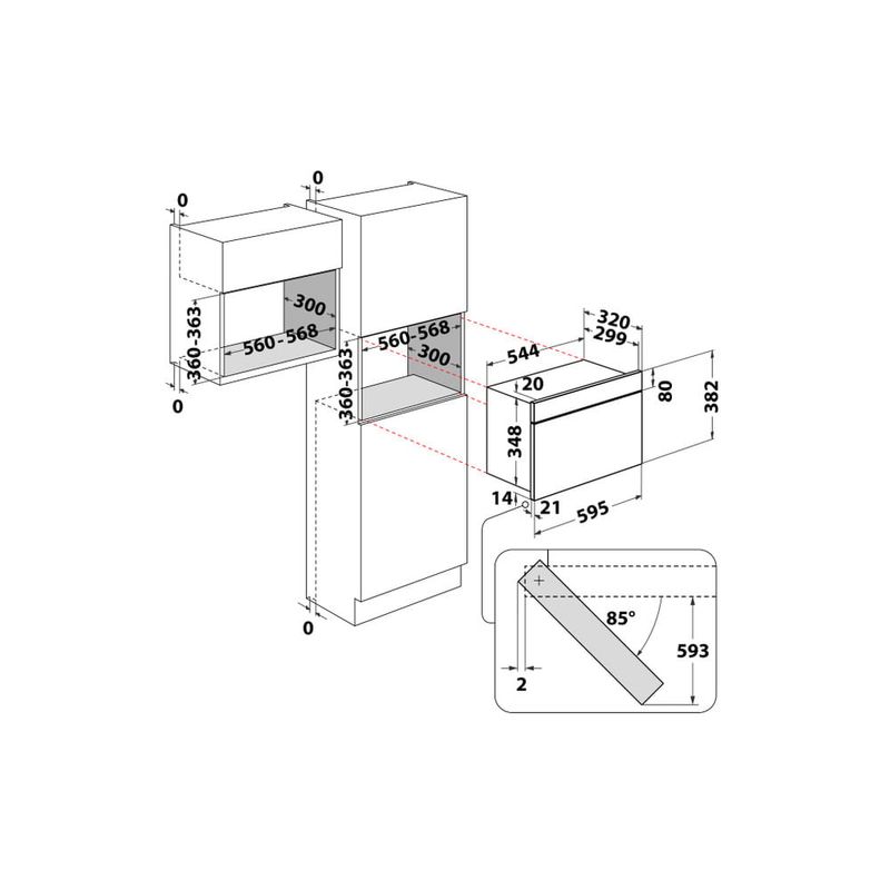 Hotpoint-MN-312-IX-HA-forno-a-microonde-Da-incasso-Microonde-combinato-22-L-750-W-Acciaio-inossidabile