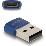 Delock Adattatore USB 2.0 USB Tipo-A maschio a USB Tipo-C femmina blu