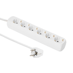 Microconnect GRU00615W prolunghe e multiple 15 m 6 presae AC (6-way Schuko power Socket 1.5m