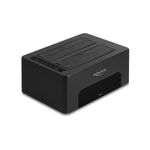 DeLOCK Doppia docking station USB per 2 x HDD / SSD SATA con funzione di clonazione e cancellazione