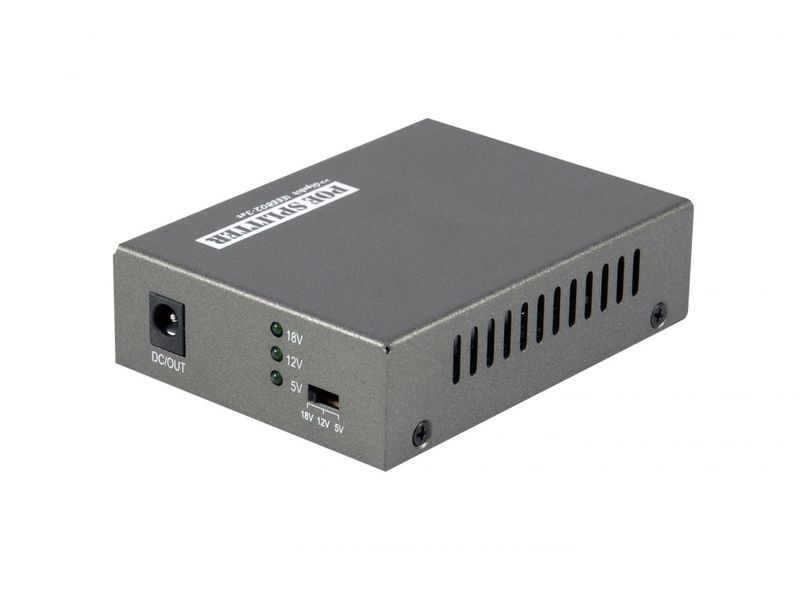 LevelOne-POS-3000-divisore-di-rete-Nero-Supporto-Power-over-Ethernet--PoE-