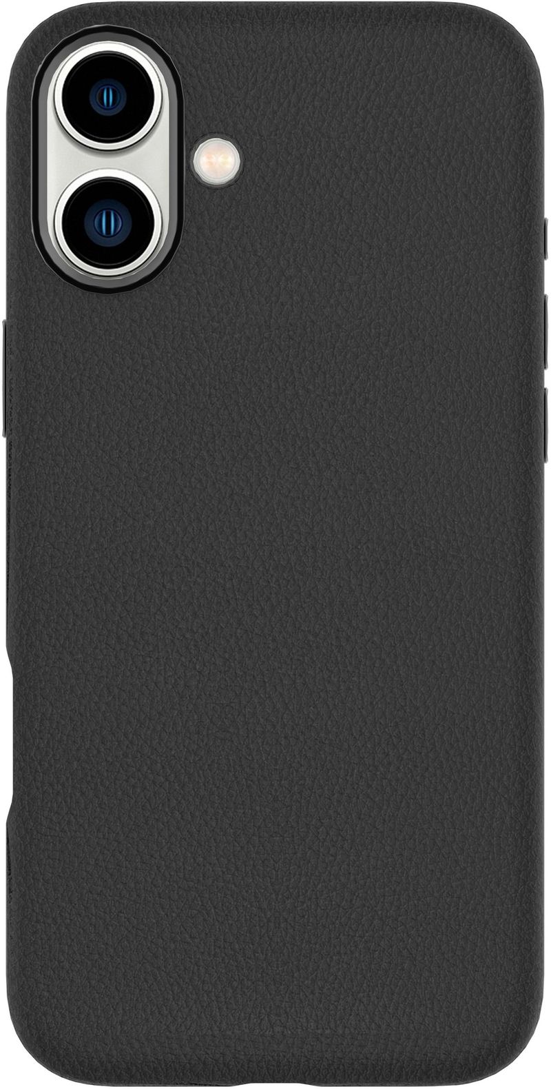 Cover-for-INFINITE-VENICE-iPhone-16---Black-Leather-Magnetic-Cover.---Material-65--recycled-PC-and-21--recycled-TPU---Wa