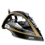 Tefal FV9865E0 ferro da stiro Ferro da stiro a secco e a vapore Piastra Durilium Autoclean 3000 W Nero, Oro