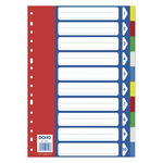 Divisori Dohe per cartelle portadocumenti e cartelle ad anelli - 120 micron - perforazione multipla a 16 fori - busta au