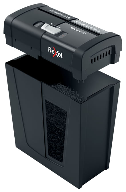 Rexel-Secure-X8-distruggi-documenti-Triturazione-incrociata-70-dB-Nero