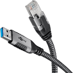 Goobay Cavo Ethernet da USB-A a RJ45 2 m