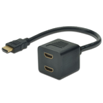 Microconnect MONJK8 cavo HDMI 02 m HDMI tipo A Standard 2 x HDMI Type A Standard Nero (HDMI Y-Splitter Cable