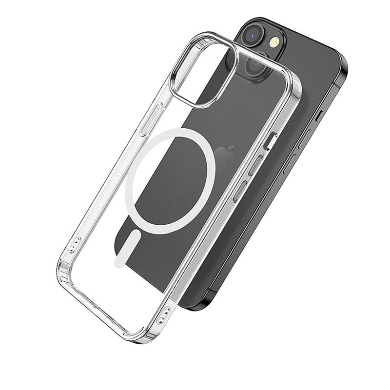 eSTUFF-ES67140007-BULK-custodia-per-cellulare-17-cm-6.7-Cover-Trasparente--Cover-for-BERLIN-iPhone-14-Plus-Clear---Magne