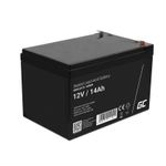 Green Cell AGM VRLA 12V 14Ah maintenance-free battery for alarm system cash register toys