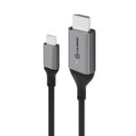 ALOGIC ULCHD02-SGR cavo e adattatore video 2 m HDMI tipo A Standard USB tipo-C Nero Grigio (2M ULTRA USB-C MALE TO HDMI